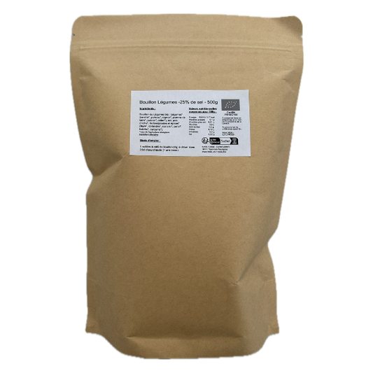 Bouillon légumes désyhdraté bio (-25% de sel) - 1