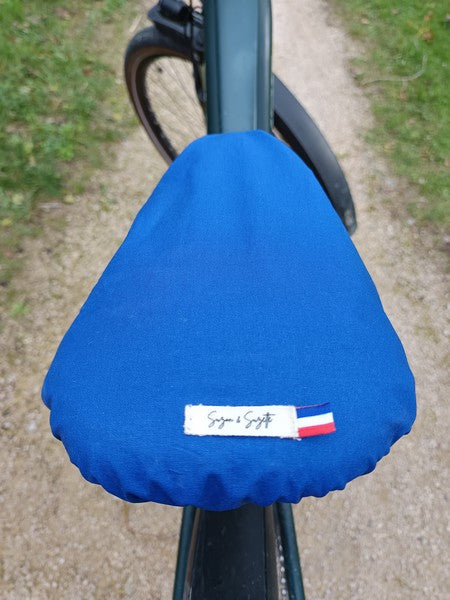 Couvre selle bleu bicolore (extra large anti pluie) - 3