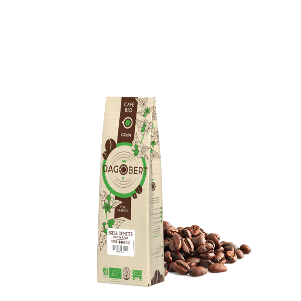 Les Cafés Dagobert -- Brésil demeter 100% arabica bio - grains (origine Brésil) - 250 g