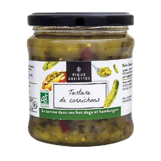 Pique Assiettes -- DDM 31.12.2024 Tartare de conichons bio - 325 g